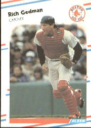 1988 Fleer Baseball Cards      353     Rich Gedman